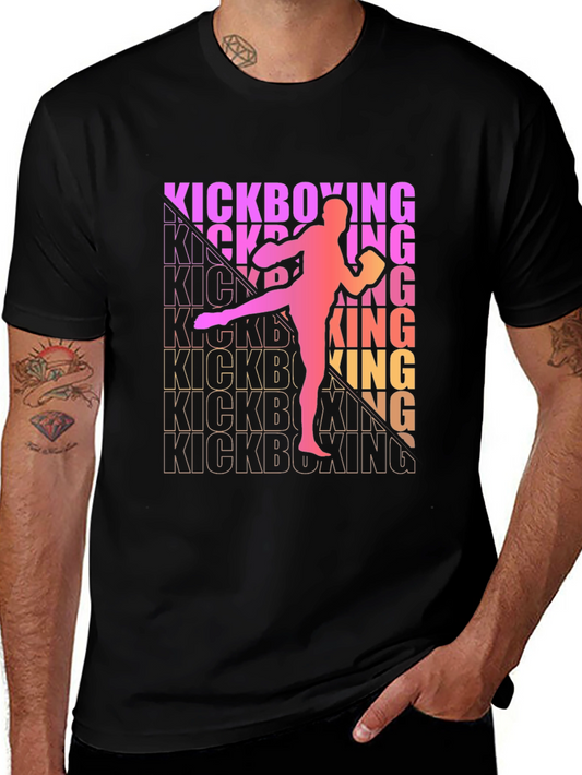 Kickboxing Silhouette T-Shirt - Martial Arts Tee