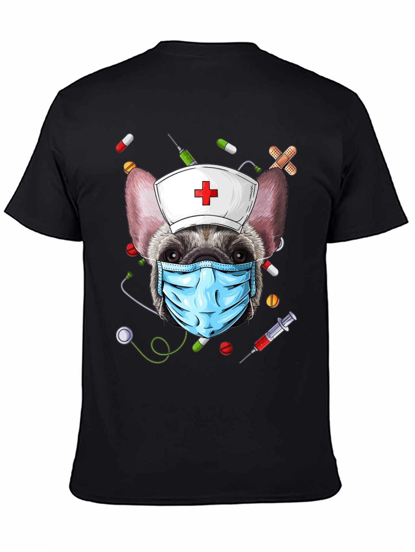 Nurse Dog Graphic T-Shirt