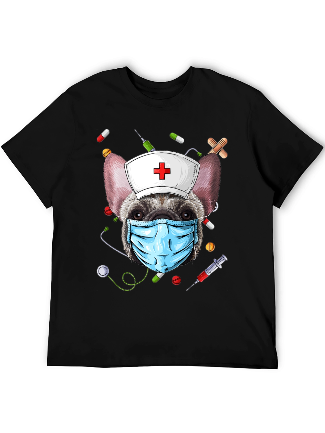 Nurse Dog Graphic T-Shirt