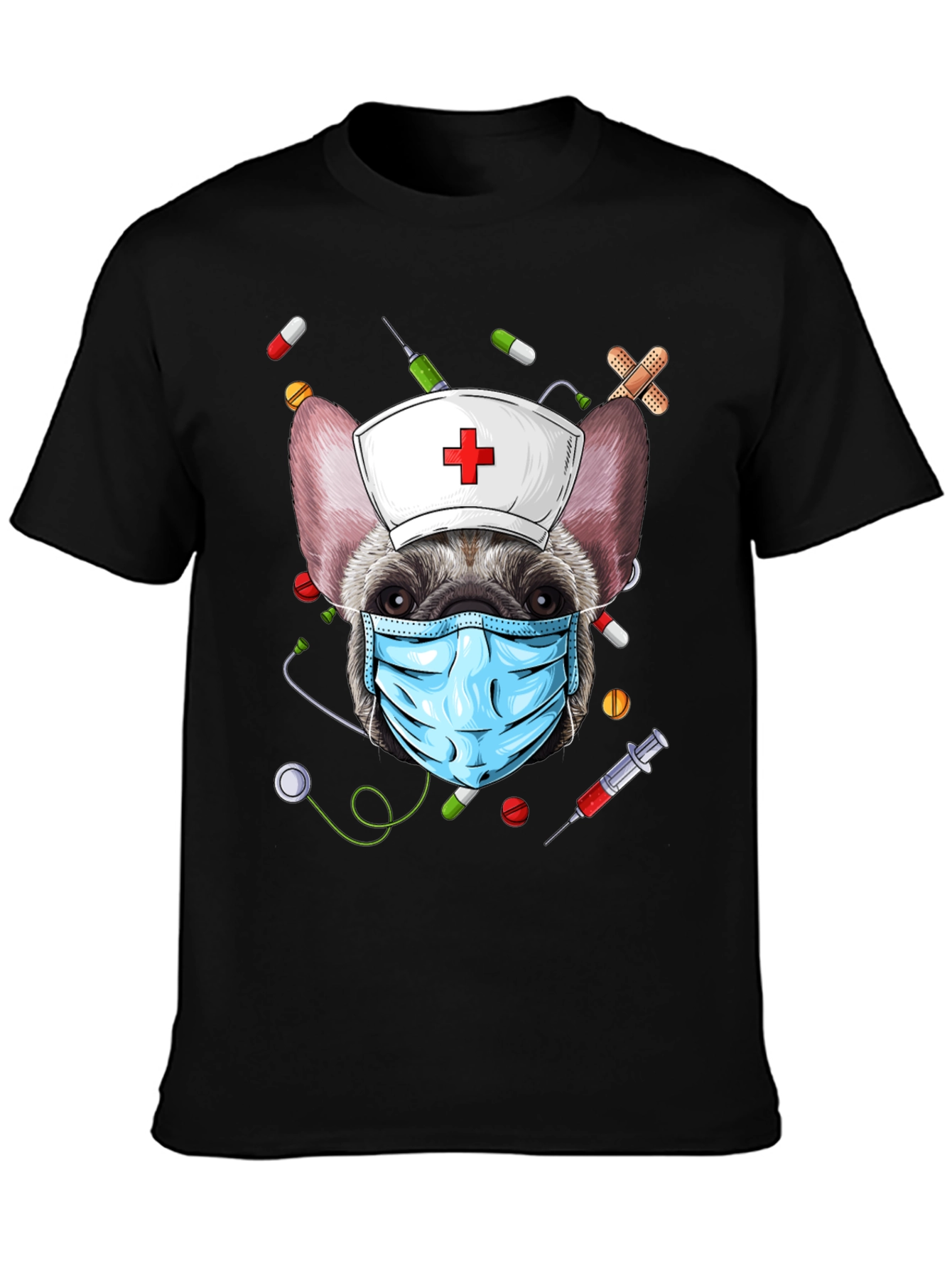 Nurse Dog Graphic T-Shirt