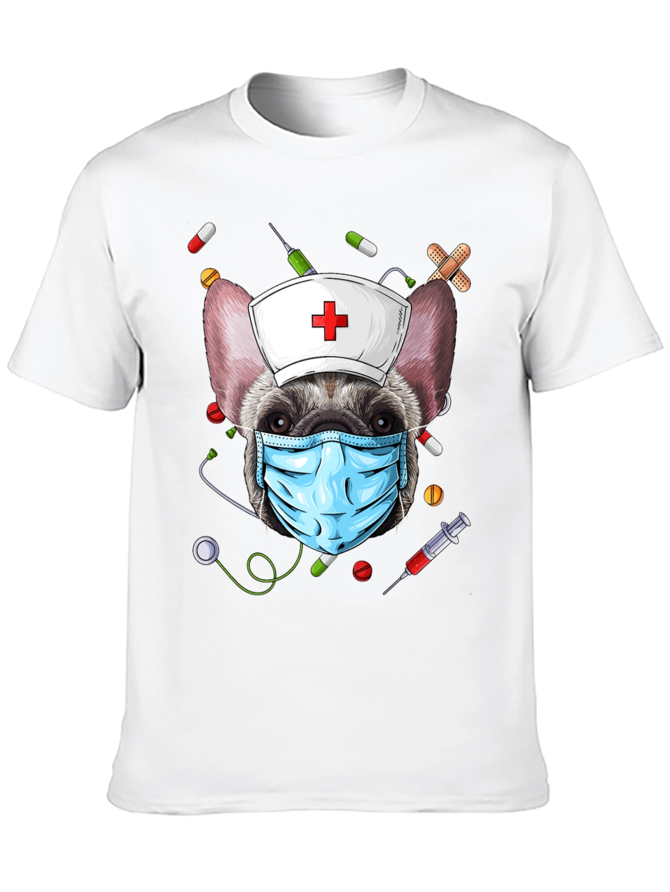 Nurse Dog Graphic T-Shirt