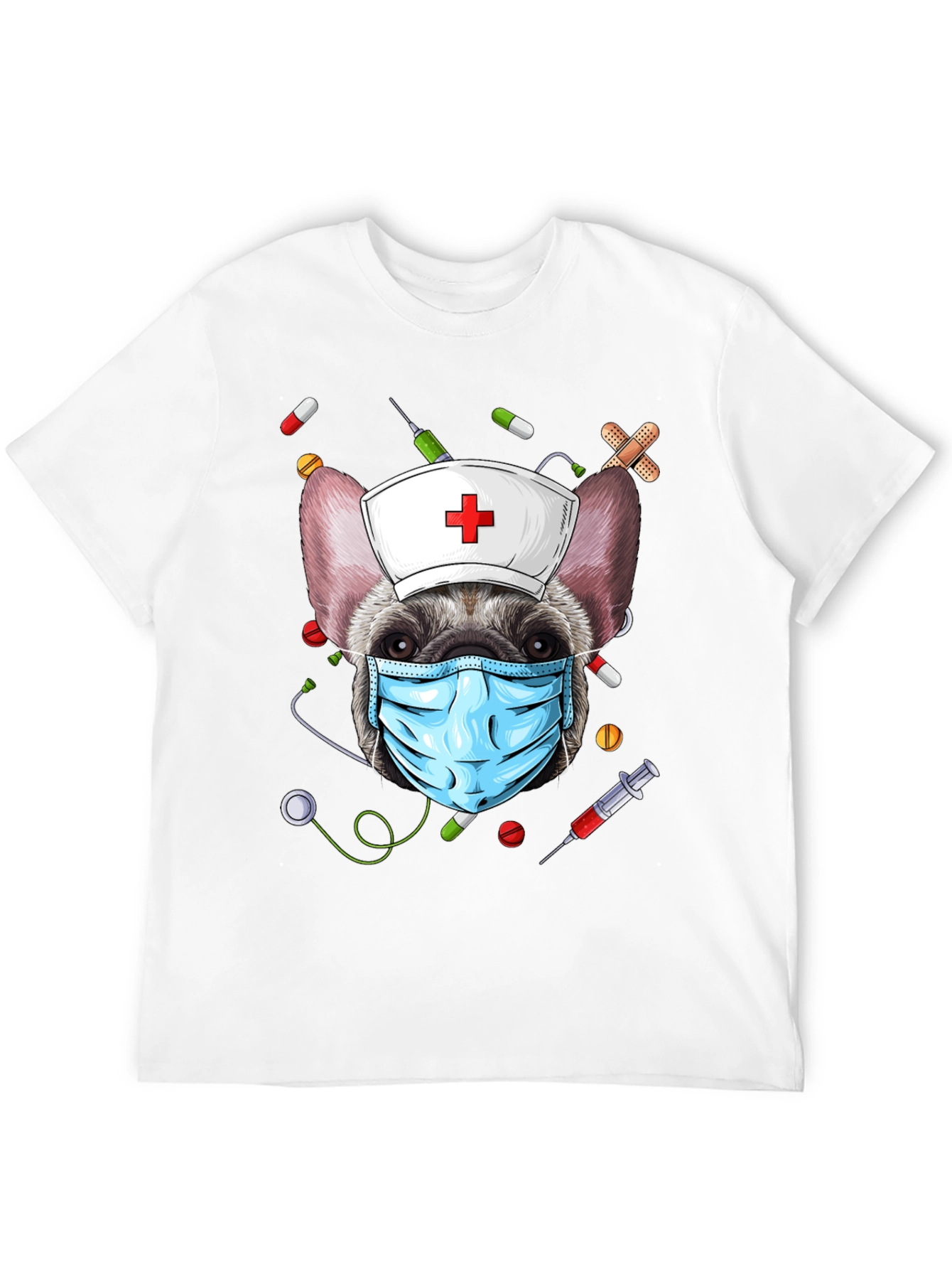 Nurse Dog Graphic T-Shirt