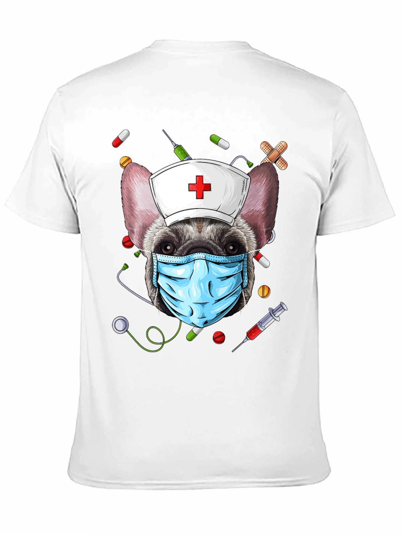 Nurse Dog Graphic T-Shirt