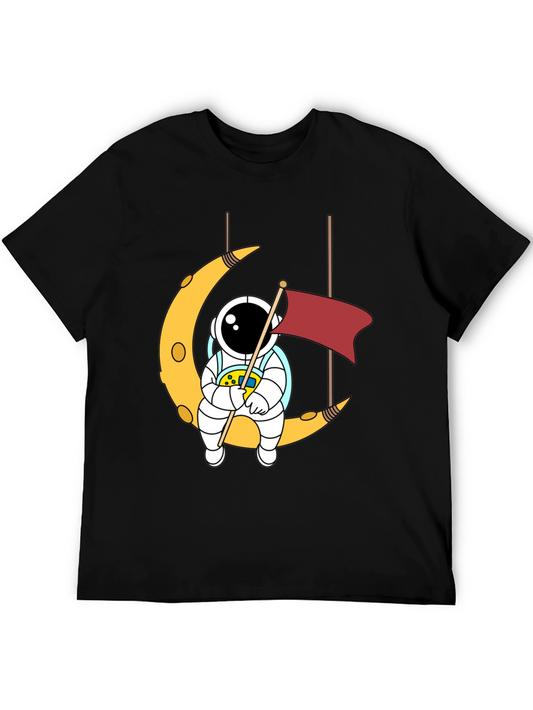Astronaut Moon Swing Graphic T-Shirt