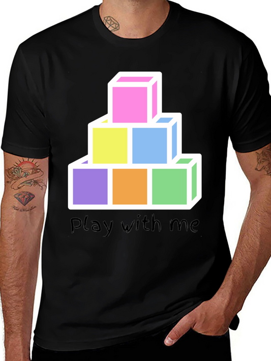 Play Blocks Graphic T-Shirt - Fun & Colorful Design