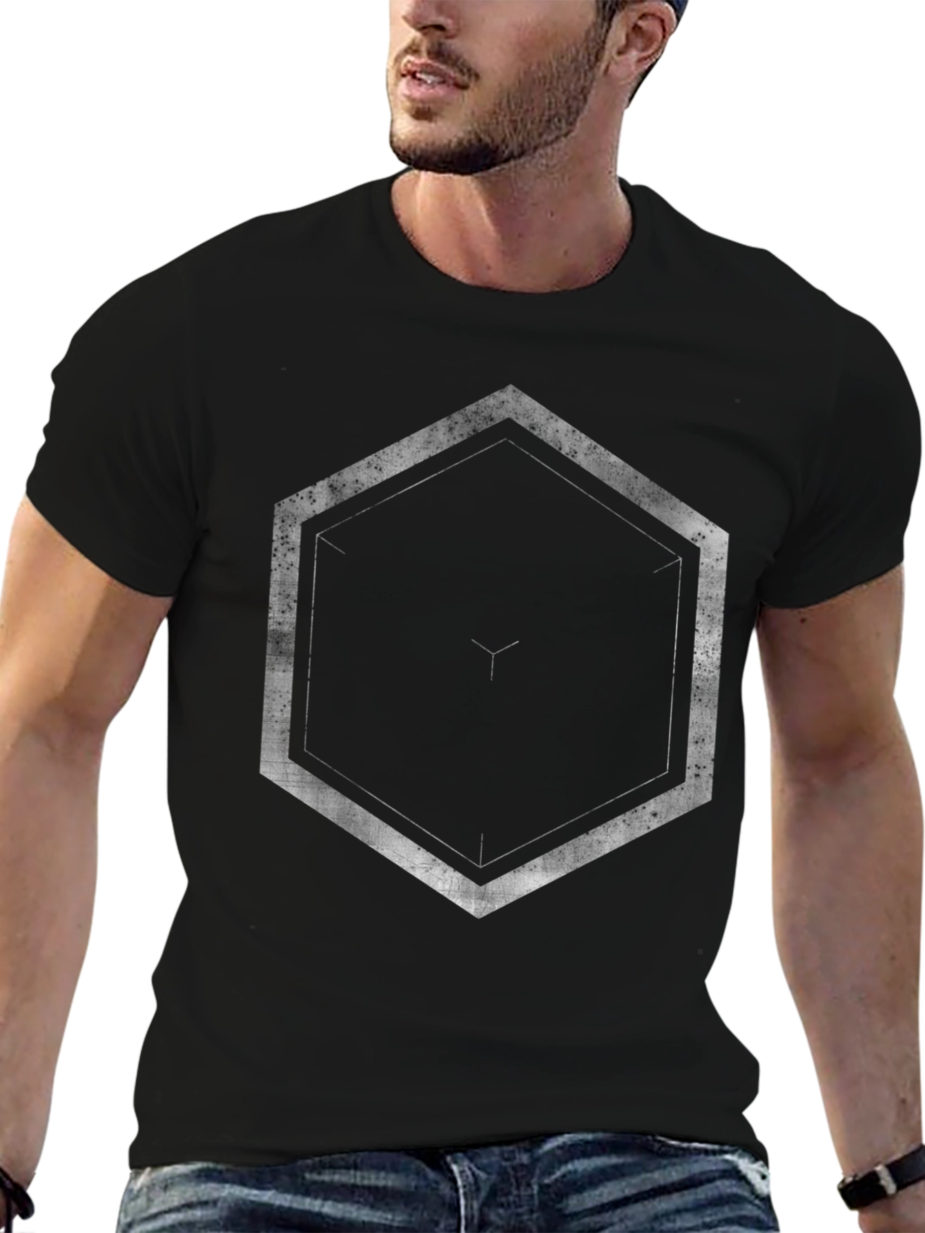 Abstract Geometric T-Shirt - Modern Style