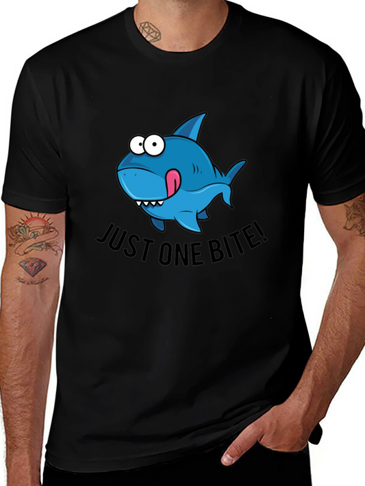 Cartoon Shark Bite T-Shirt - Just One Bite!