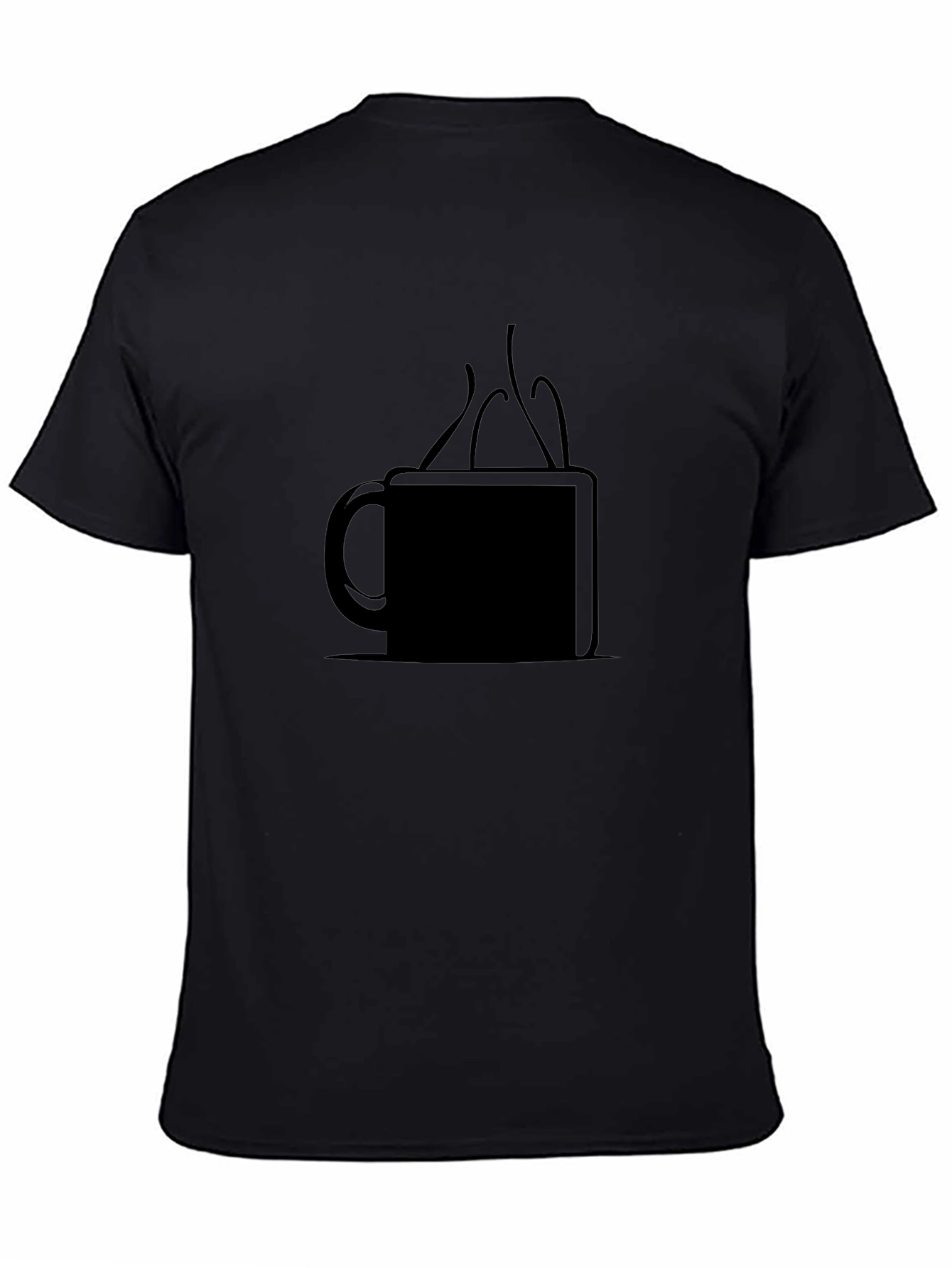 Coffee Mug Graphic Tee - Black