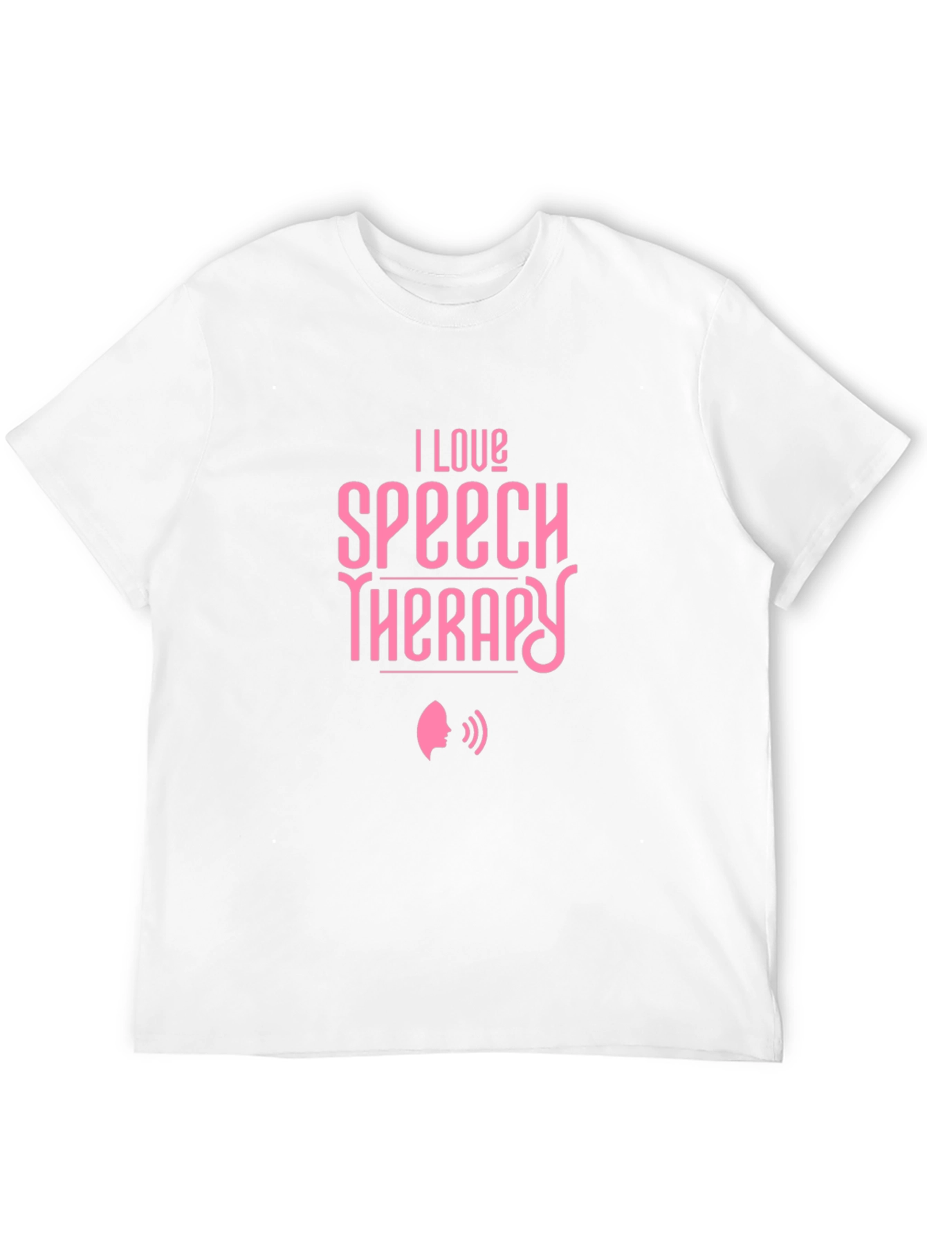 I Love Speech Therapy Black T-Shirt
