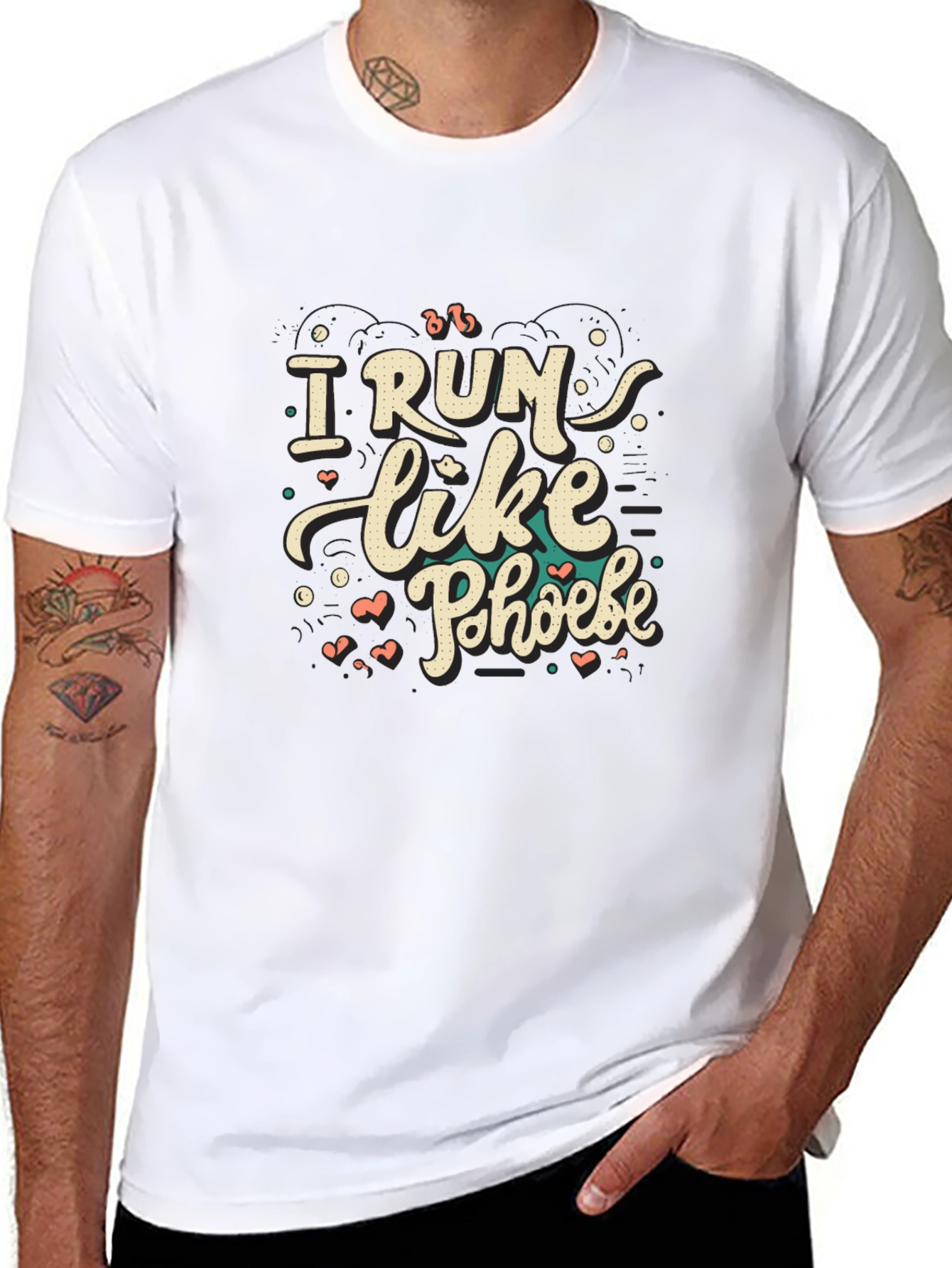 I Run Like Phoebe T-Shirt | Unisex Black Tee