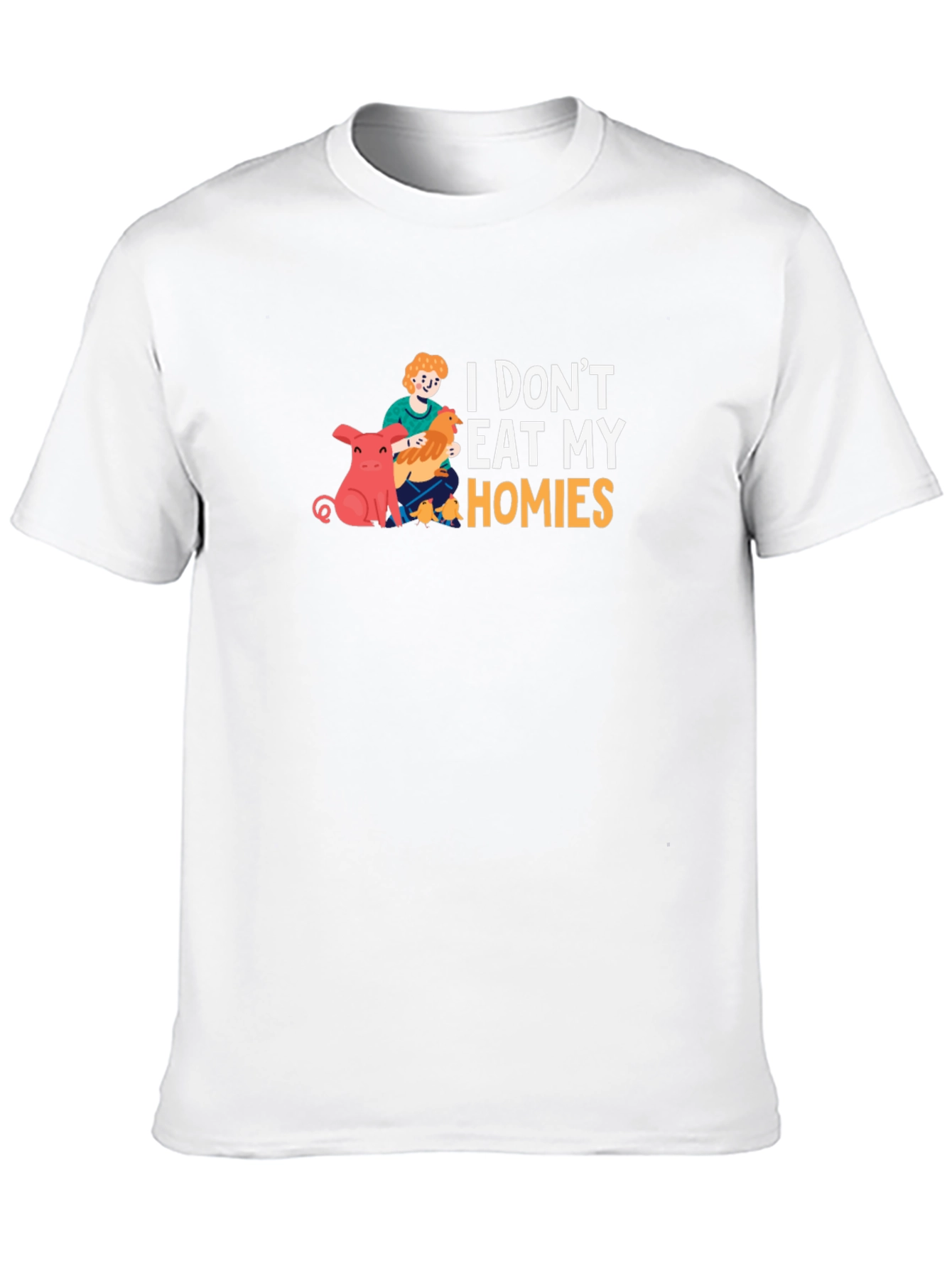 Vegan T-Shirt - I Dont Eat My Homies
