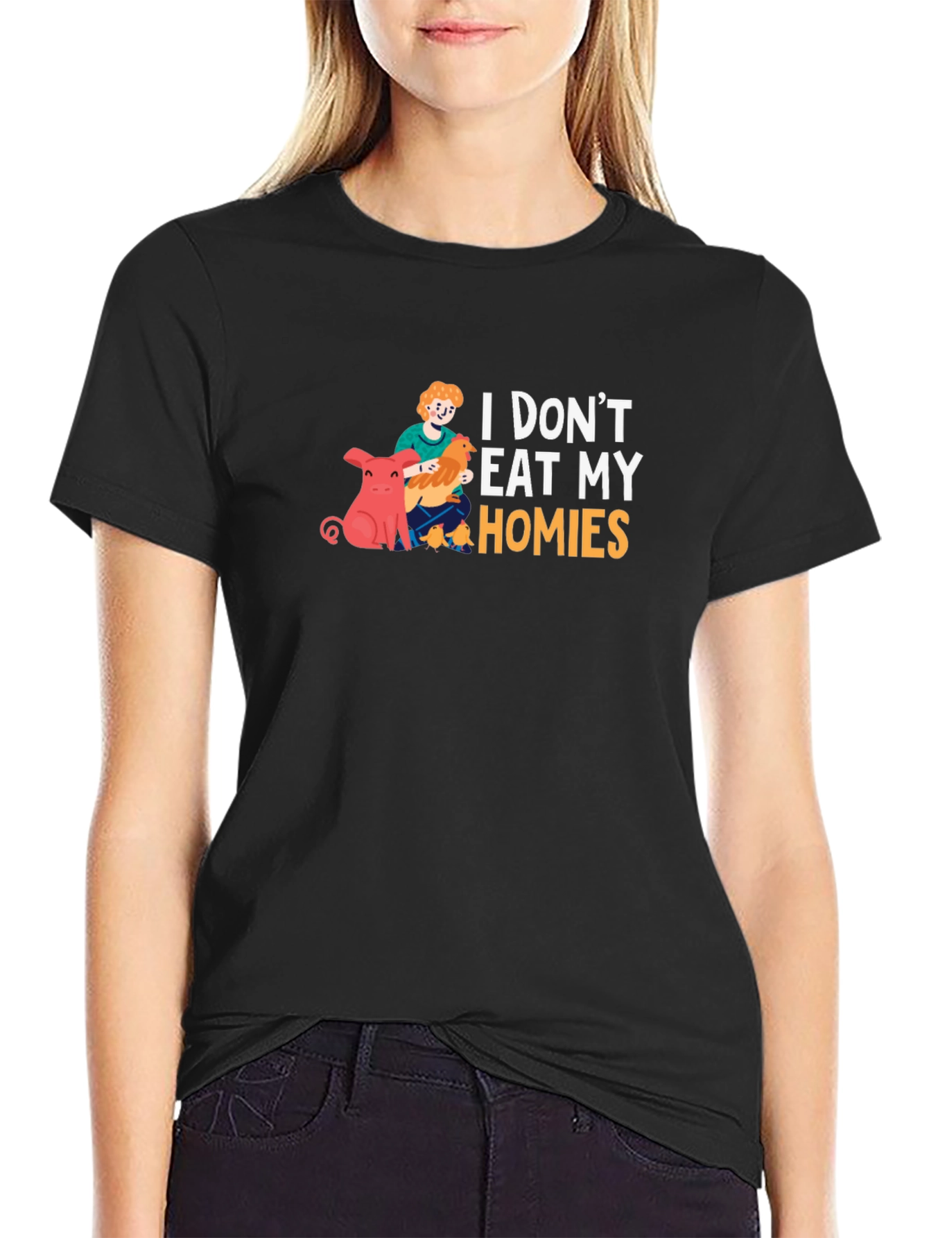 Vegan T-Shirt - I Dont Eat My Homies