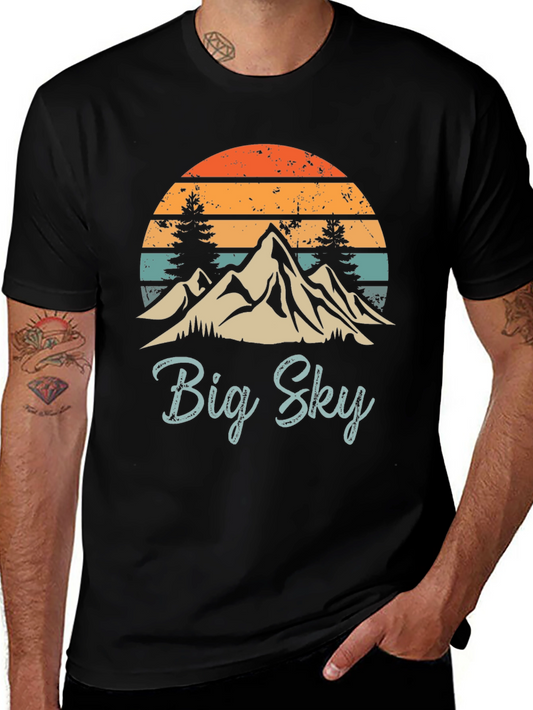 Big Sky Mountain Graphic Tee - Vintage Style