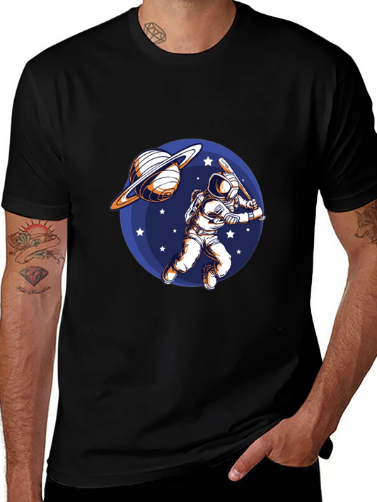 Astronaut Baseball Graphic T-Shirt