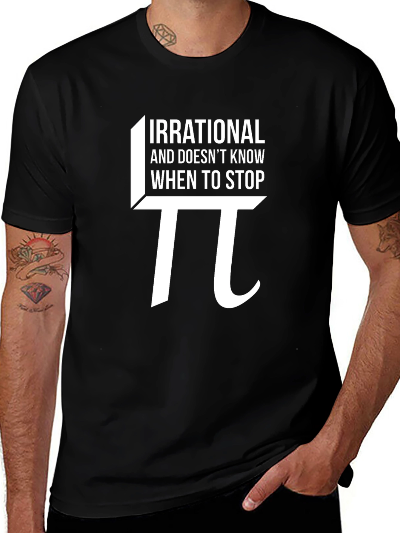 Irrational Pi Funny Math T-Shirt