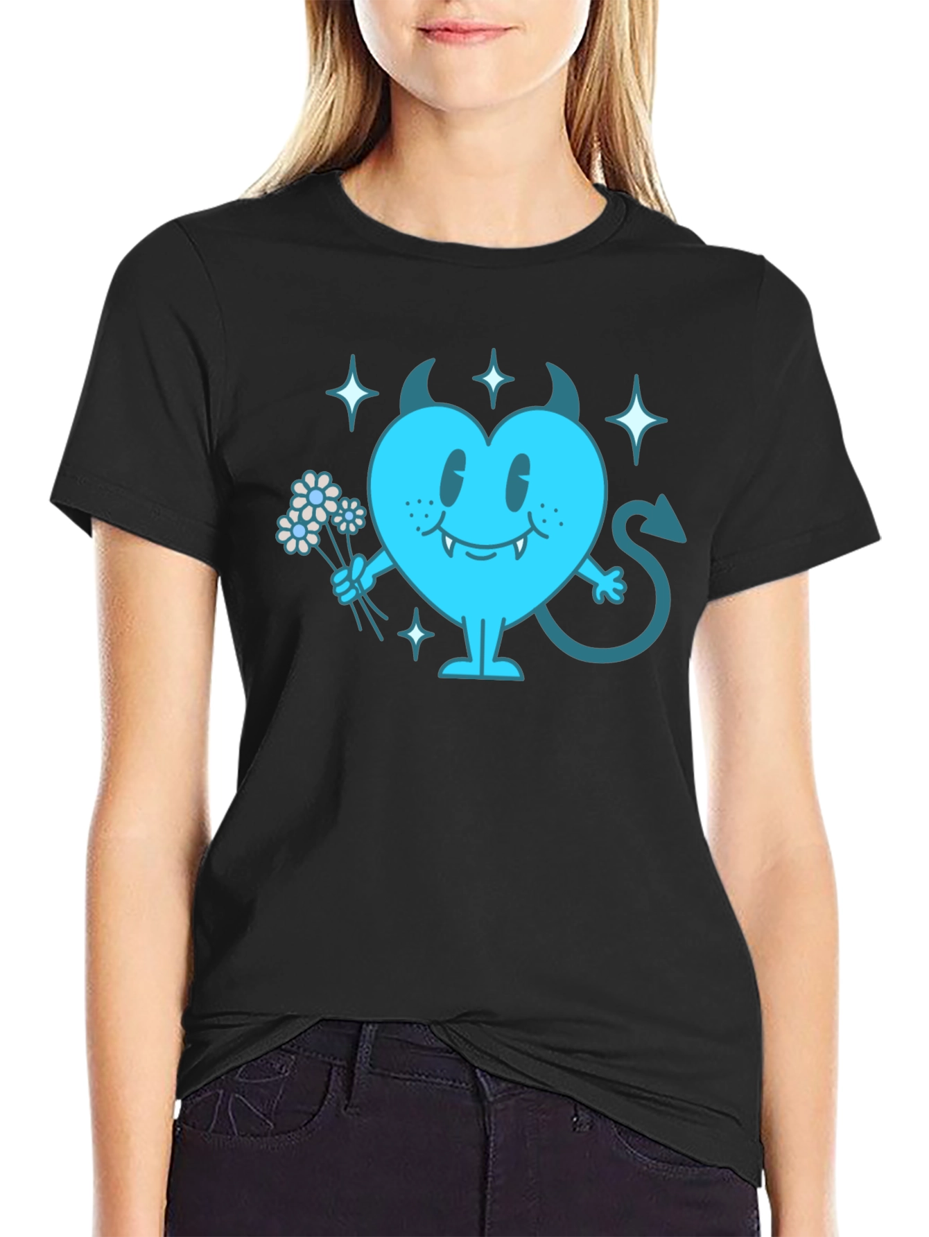 Devil Heart Graphic T-Shirt - Fun & Edgy Tee