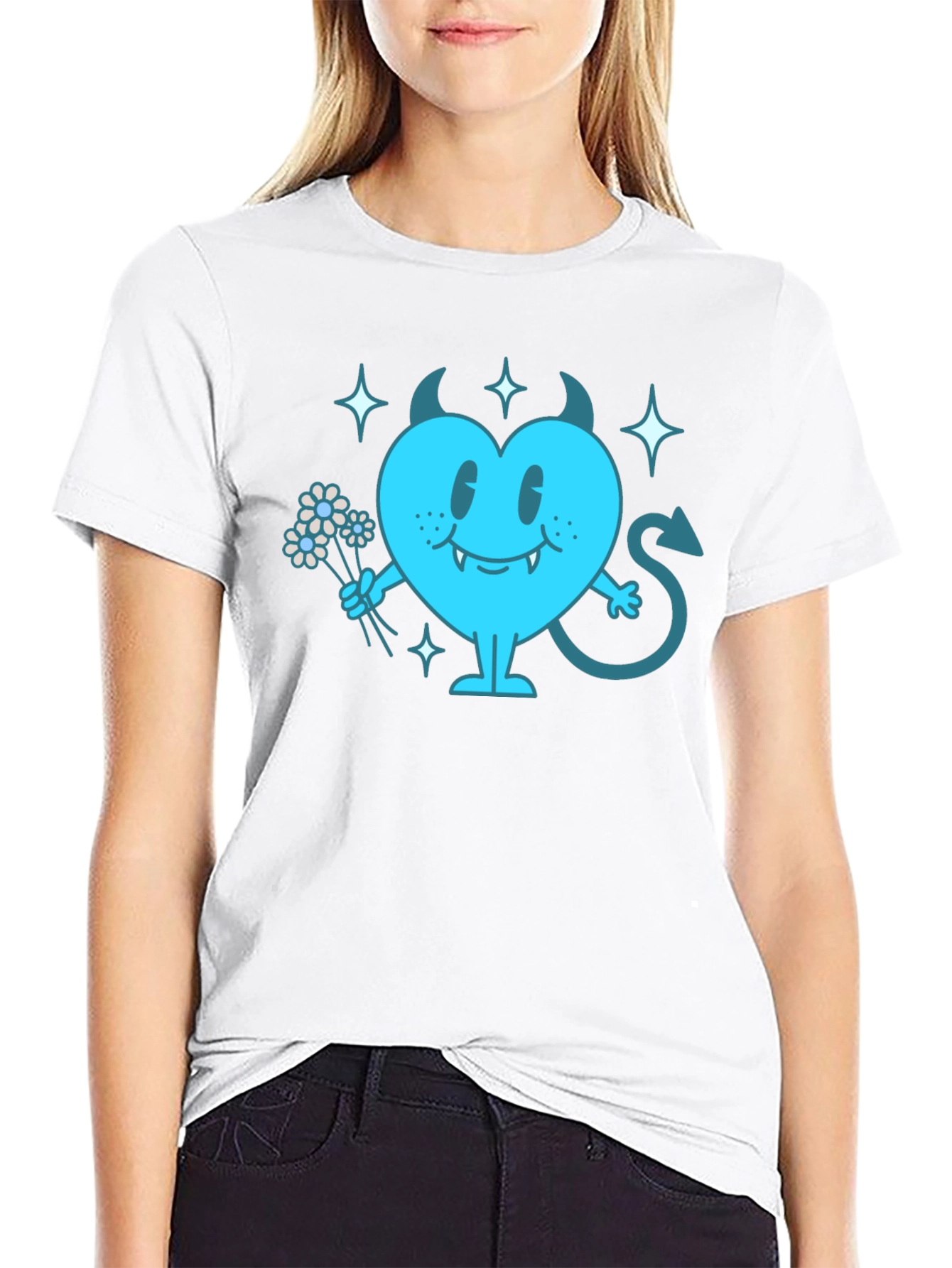 Devil Heart Graphic T-Shirt - Fun & Edgy Tee