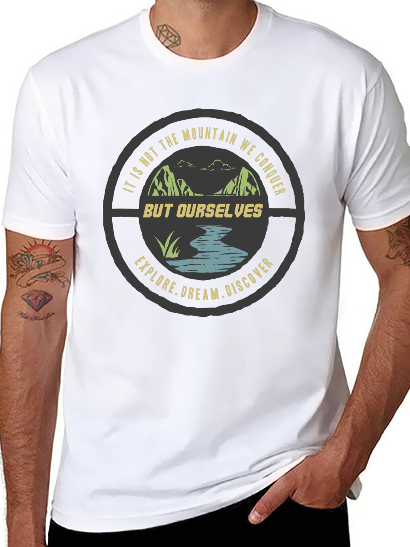 Adventure Graphic T-Shirt - Explore Dream Discover