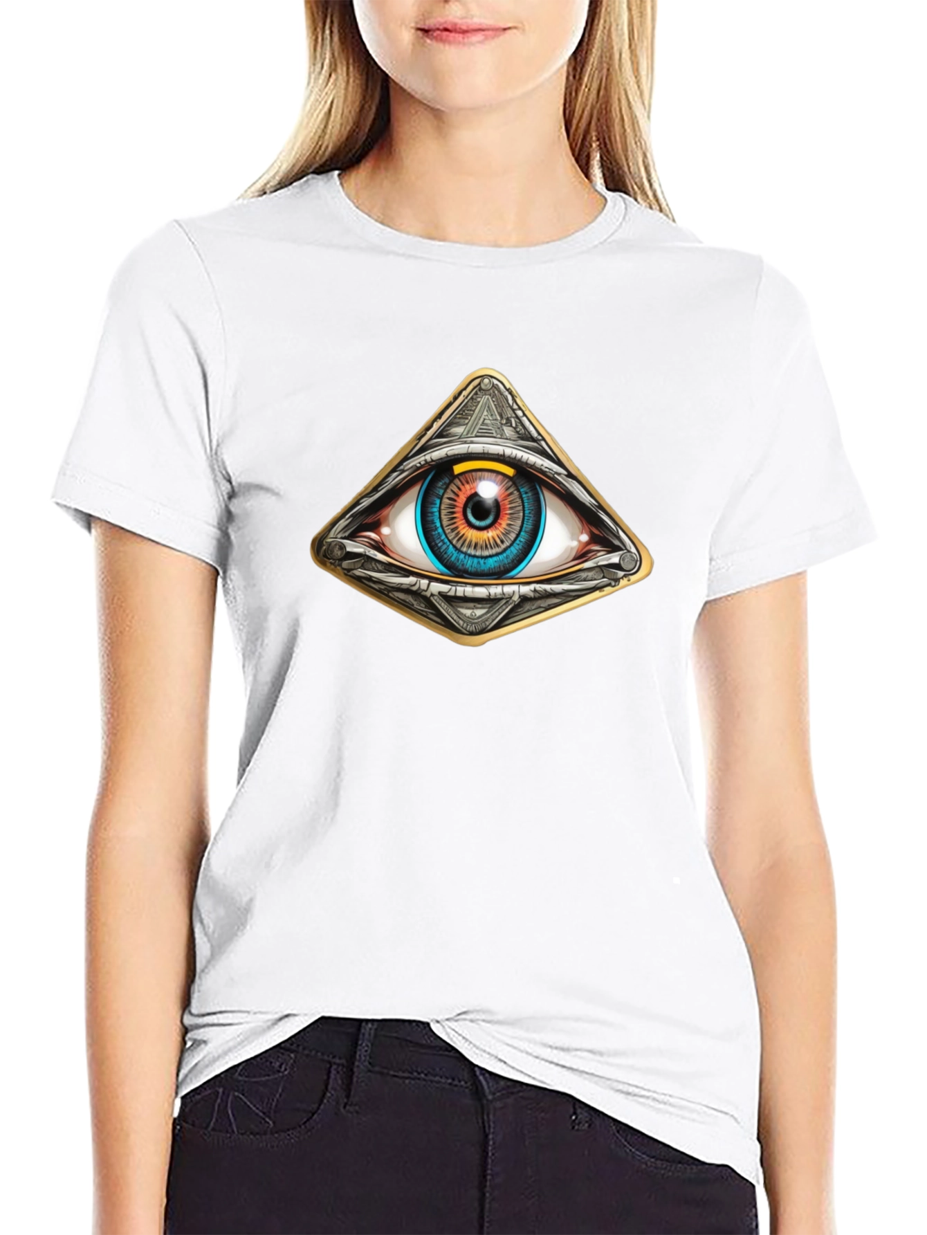 All Seeing Eye Pyramid Graphic Tee