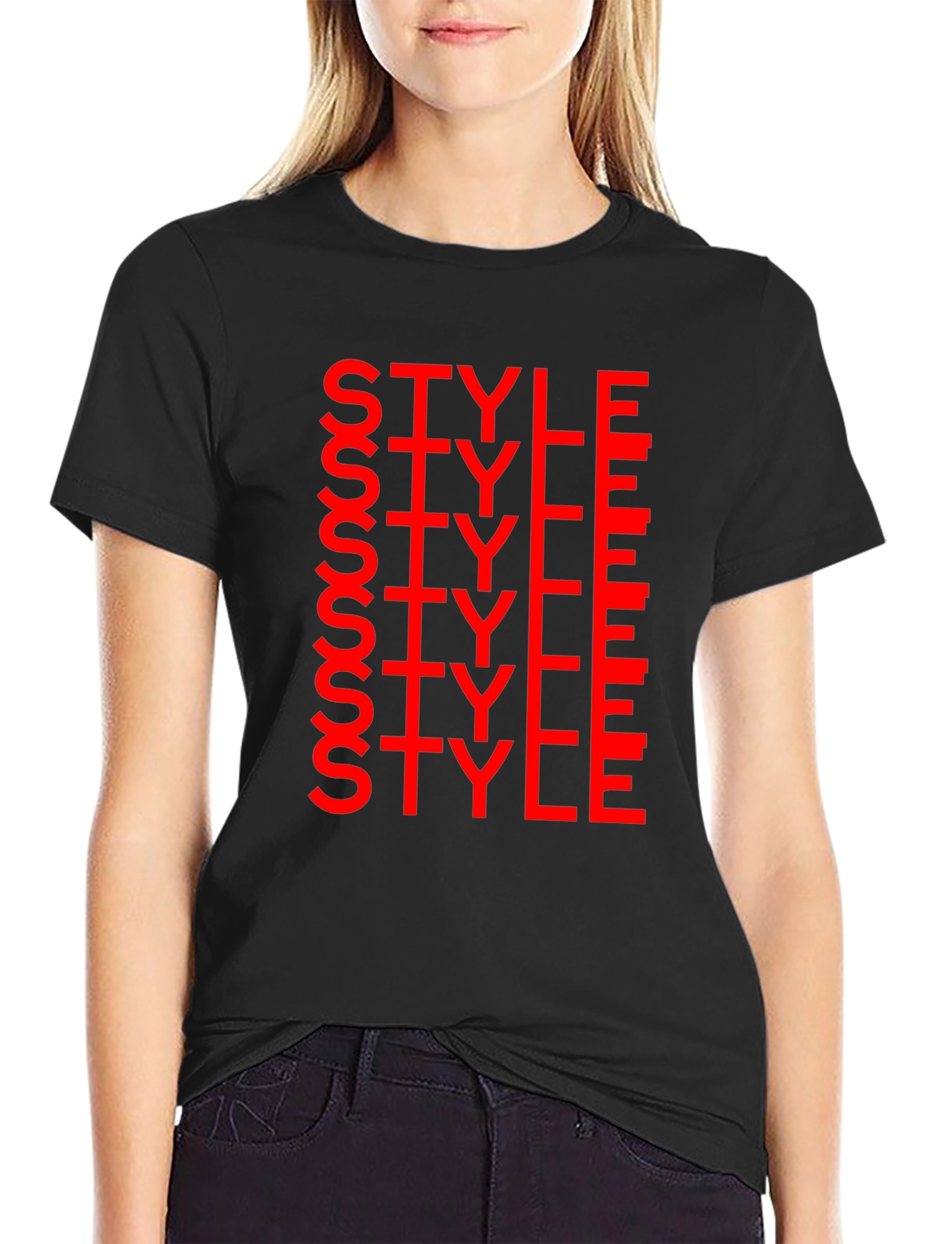 Bold Style Graphic Print Crew Neck T-Shirt