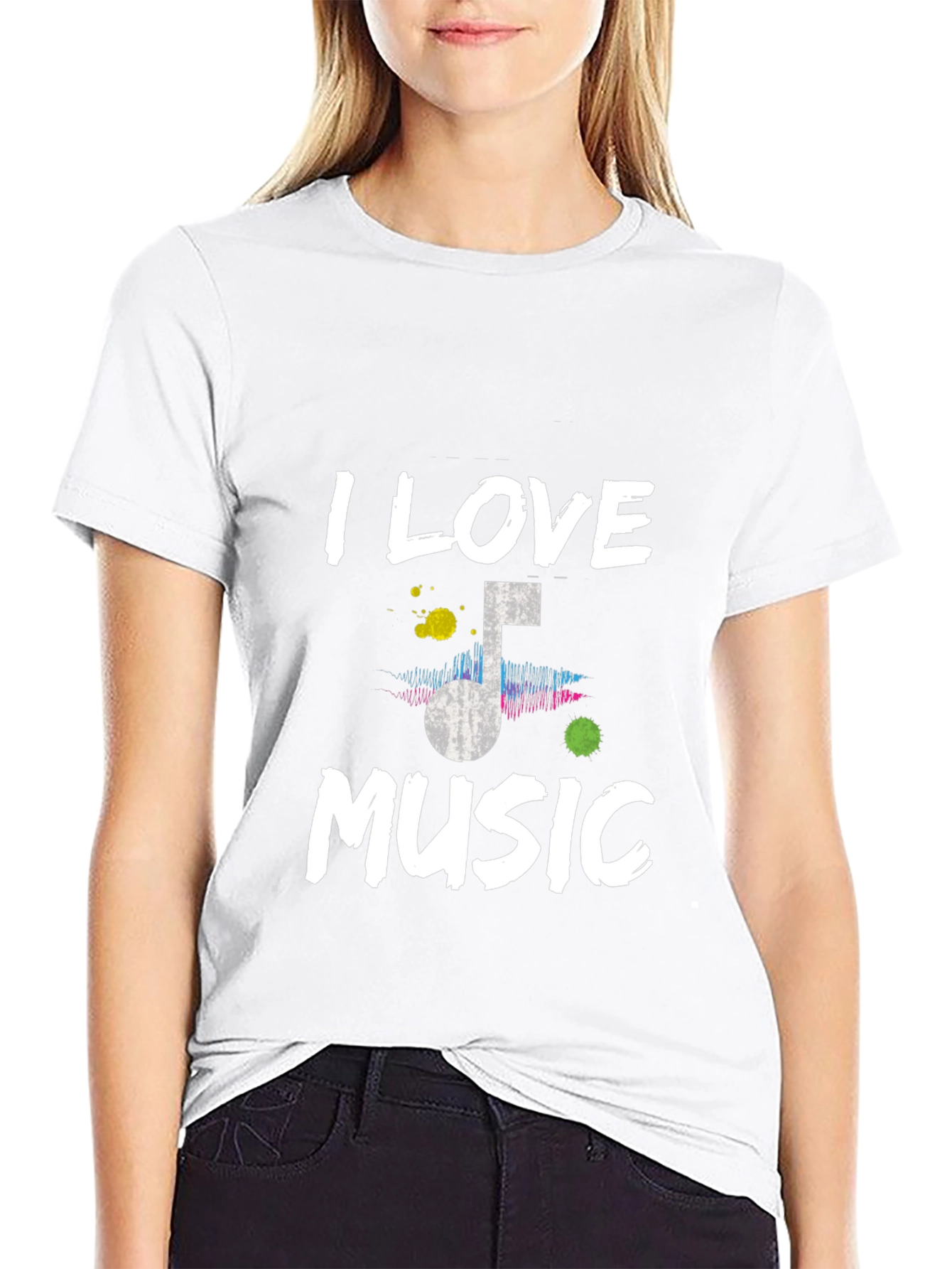 I Love Music T-Shirt - Mens Graphic Tee