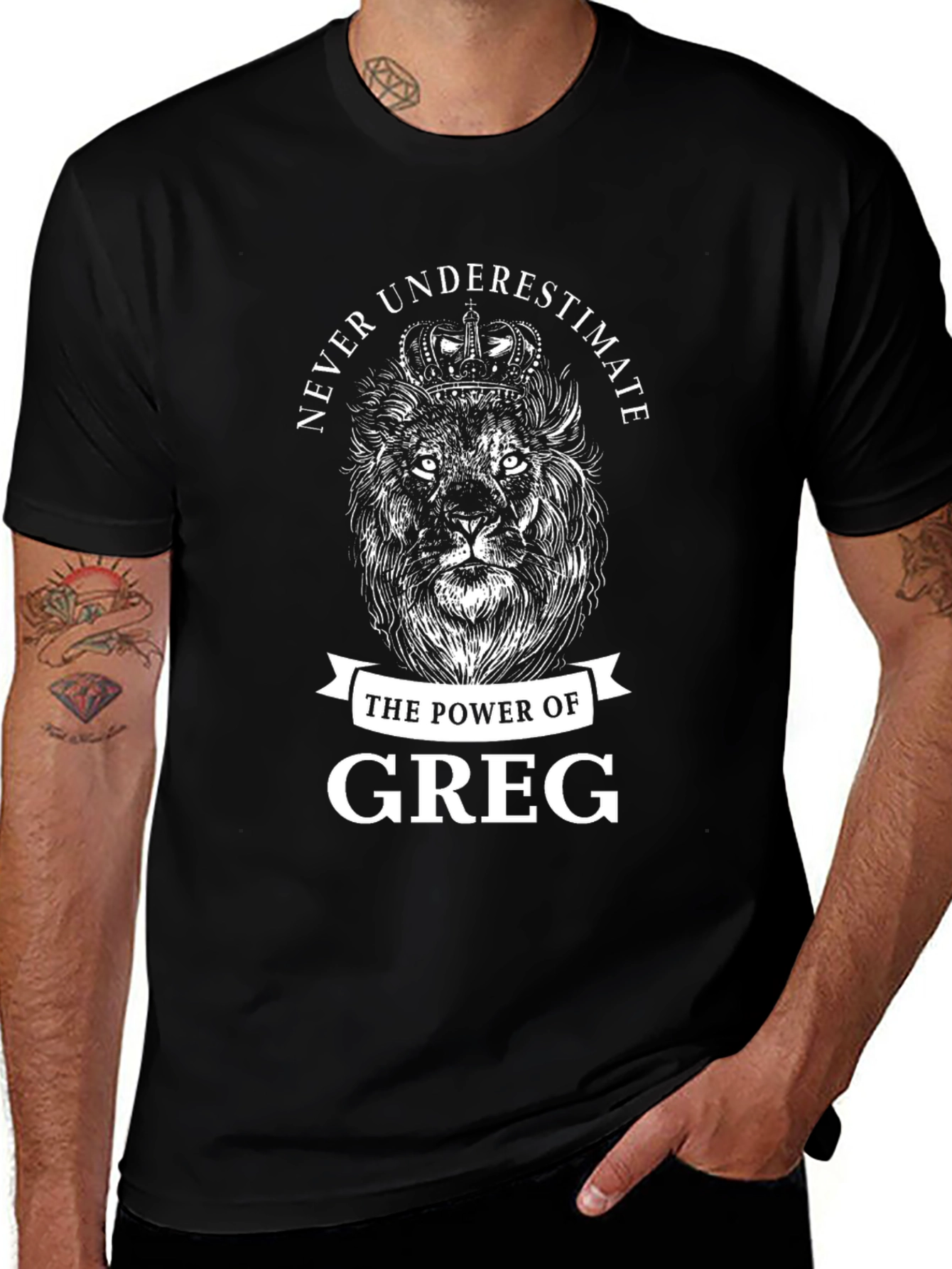Never Underestimate Greg Lion Graphic Tee
