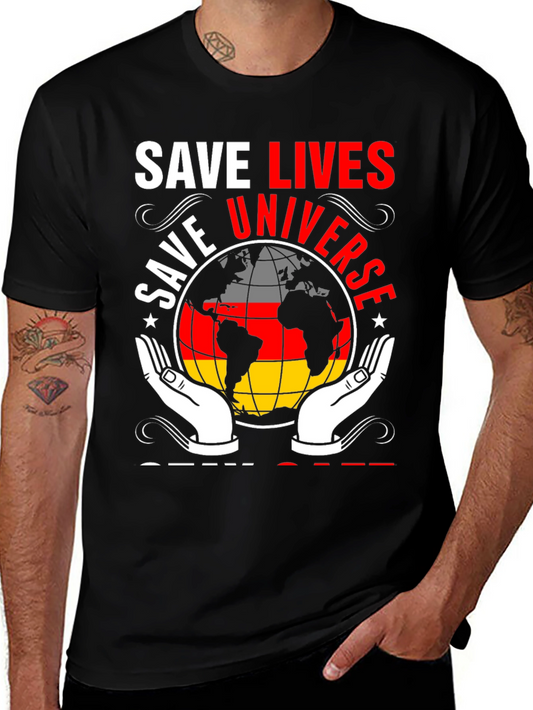 Save Universe Globe Graphic Tee