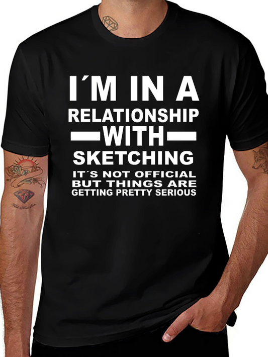 Sketching Relationship T-Shirt - Funny Graphic Tee