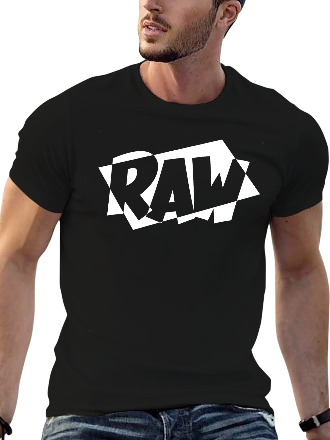 RAW Graphic Black T-Shirt