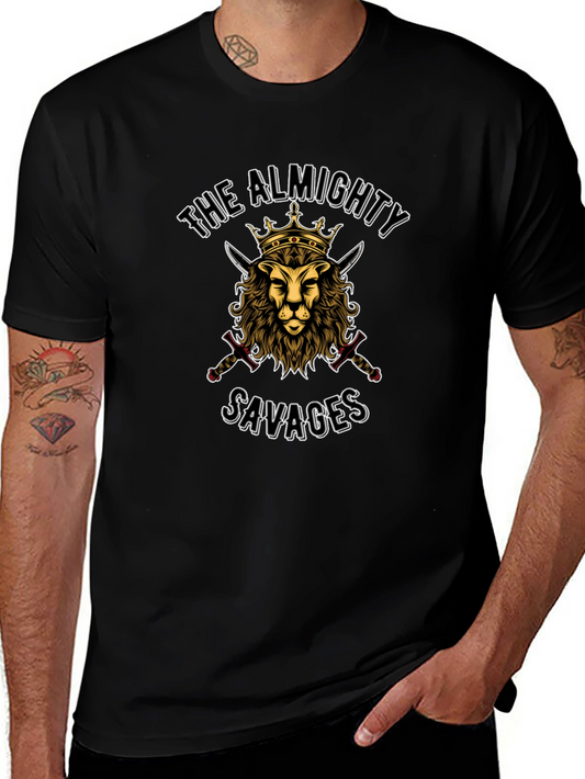 Almighty Savages Lion Crown Graphic Tee