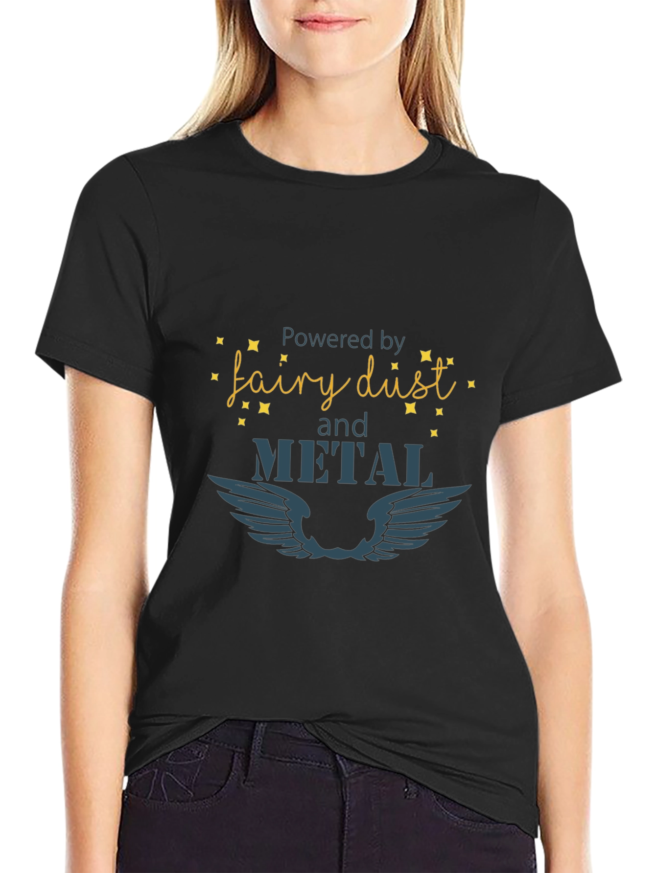 Fairy Dust & Metal Black T-Shirt