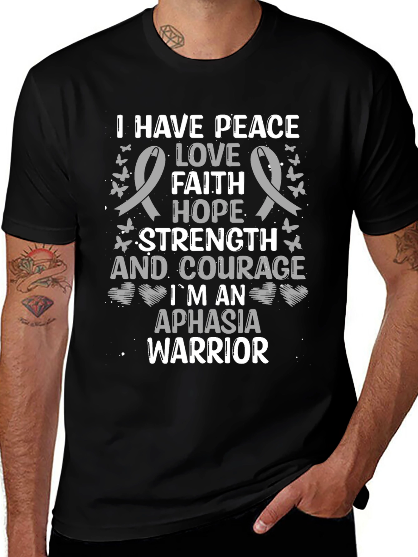 Aphasia Warrior Graphic T-Shirt