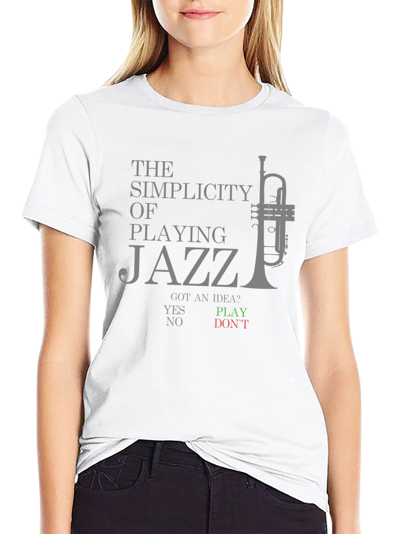 Simplicity of Playing Jazz Graphic T-Shirt