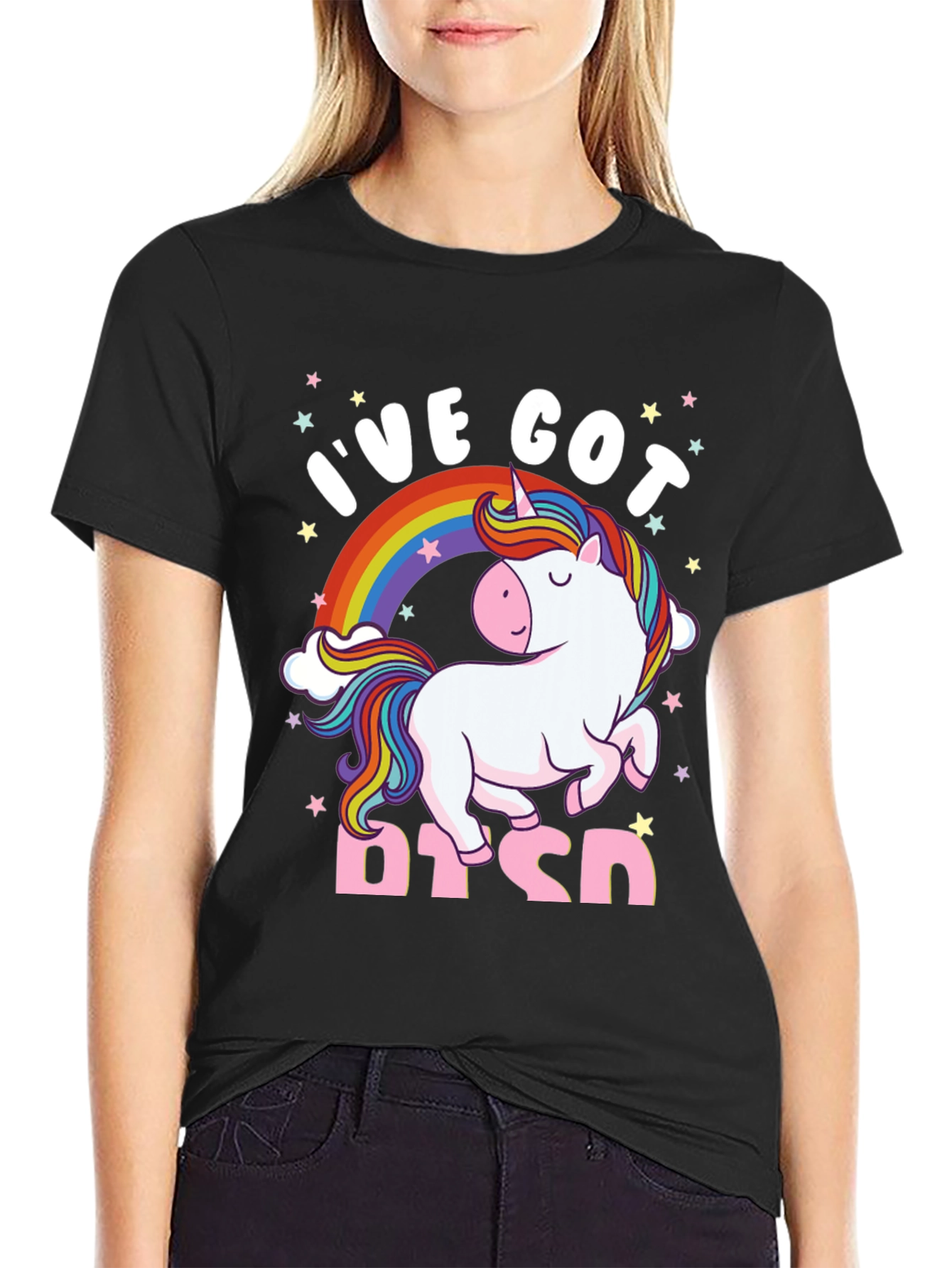 Ive Got PTSD Unicorn Graphic T-Shirt