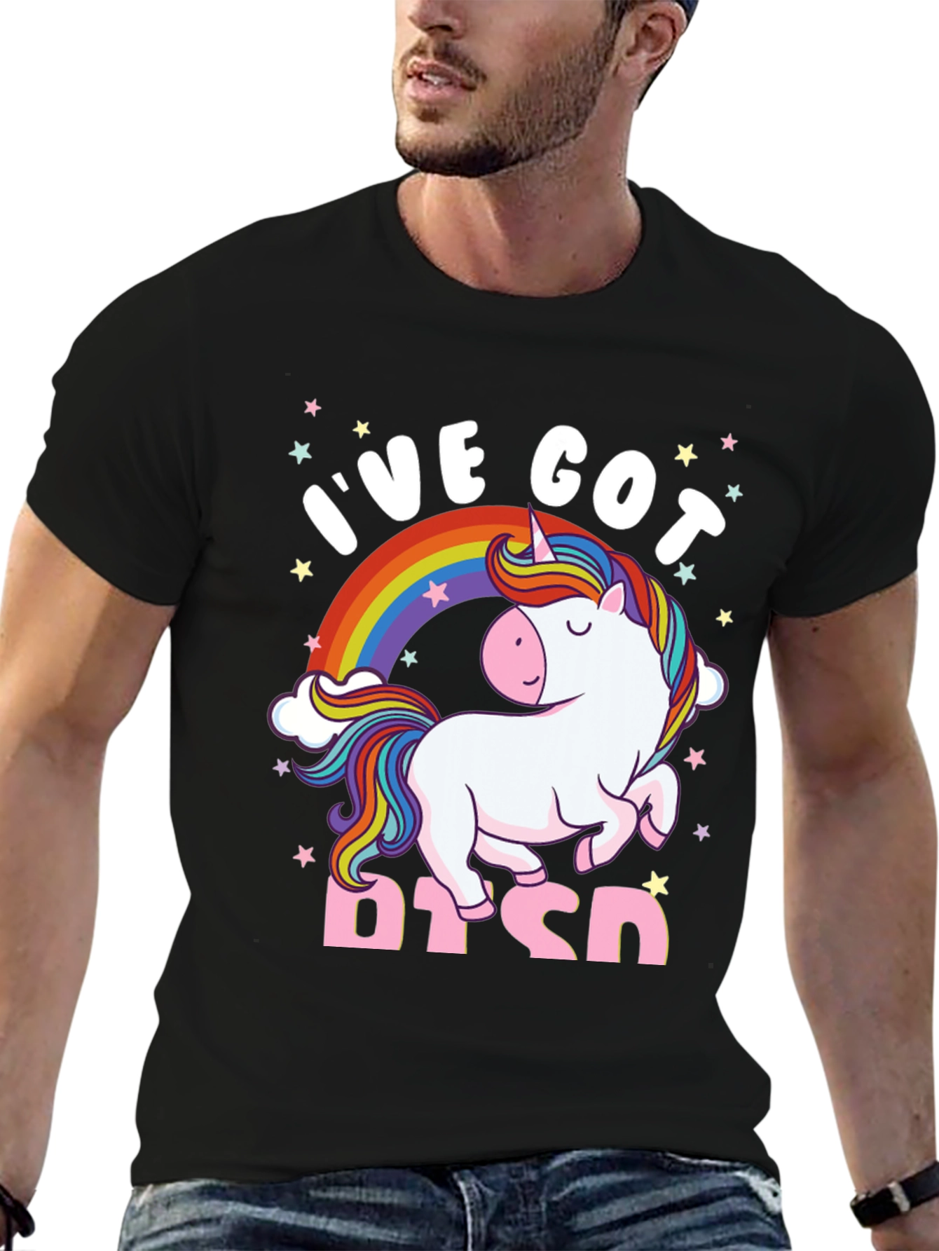 Ive Got PTSD Unicorn Graphic T-Shirt