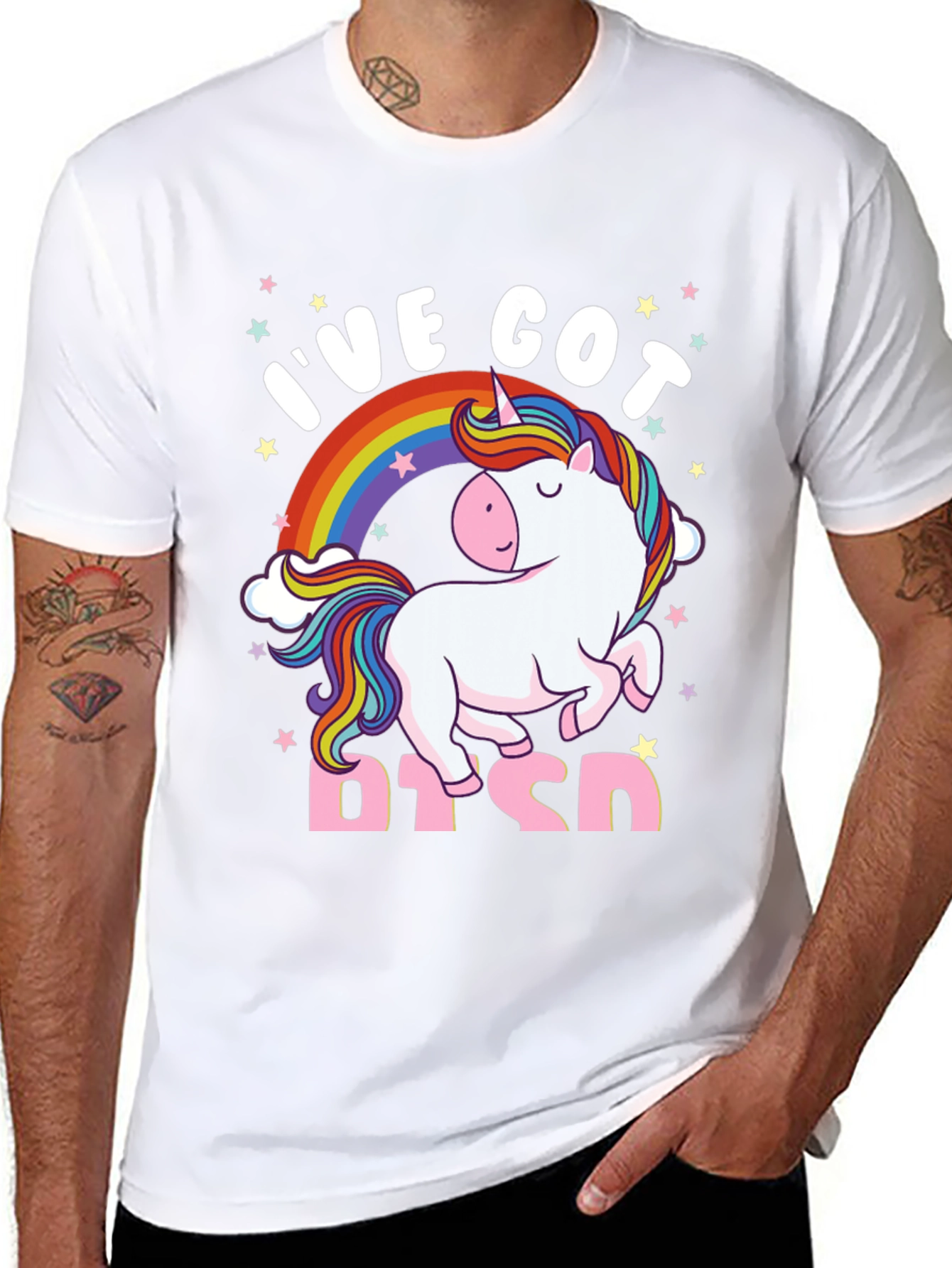 Ive Got PTSD Unicorn Graphic T-Shirt