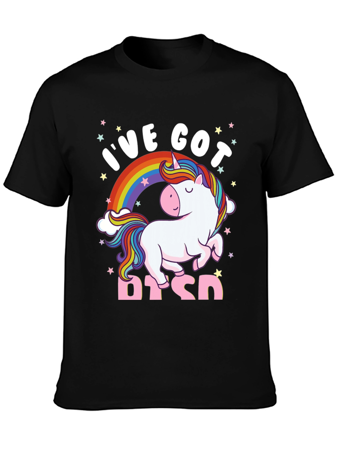 Ive Got PTSD Unicorn Graphic T-Shirt