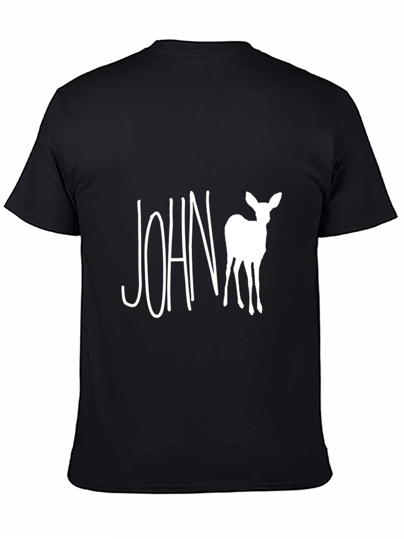 John Deer T-Shirt - Black Cotton Tee