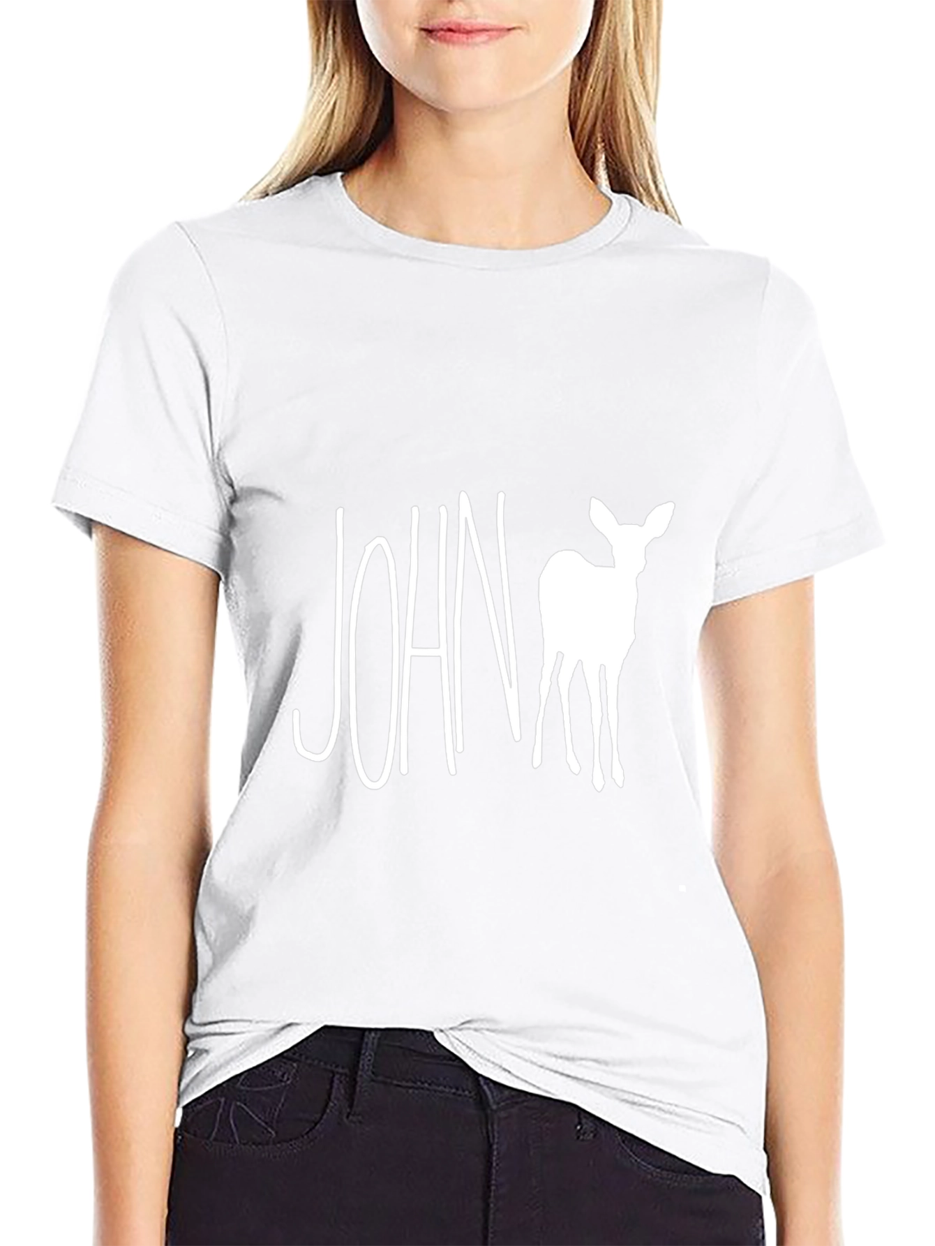 John Deer T-Shirt - Black Cotton Tee