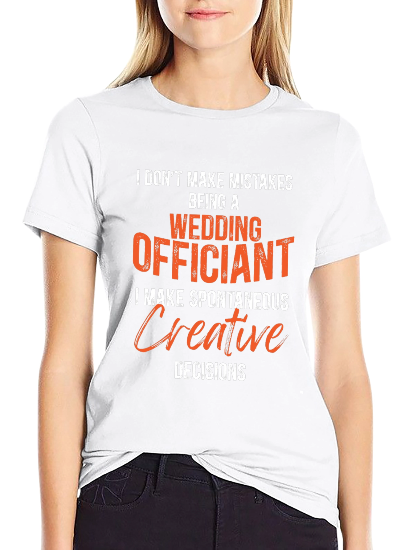 Wedding Officiant T-Shirt - Spontaneous Creative Decisions Tee