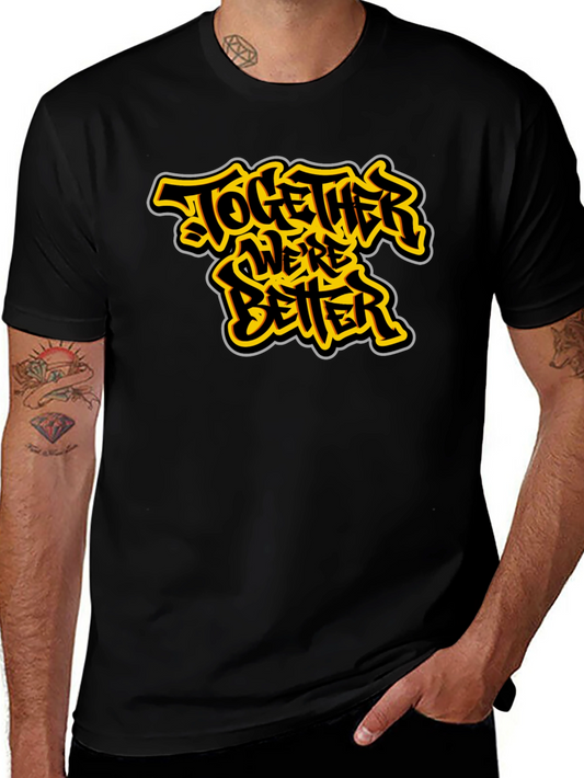 Together Were Better Black Graphic Tee
