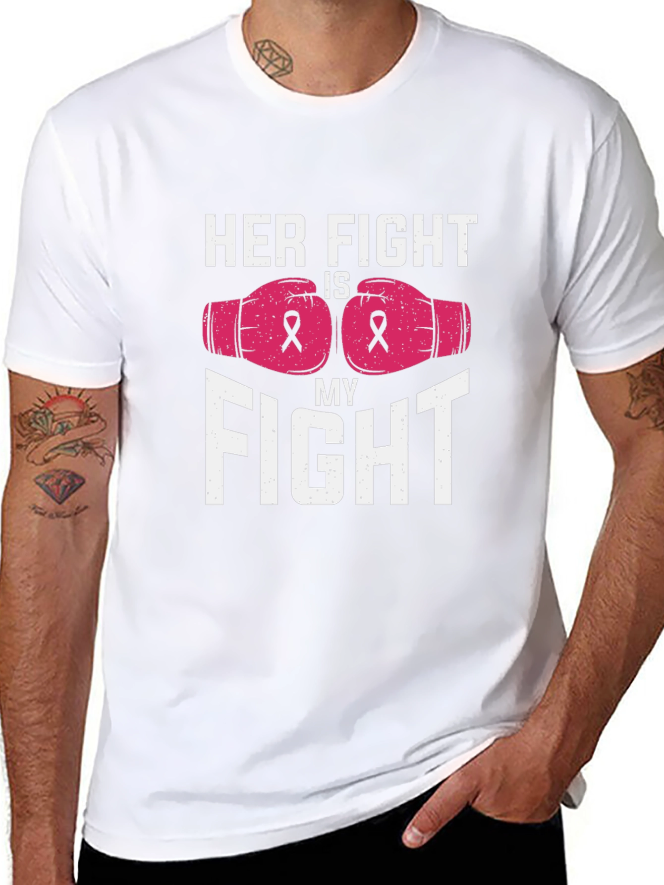 Her Fight Is My Fight Breast Cancer Awareness Tee