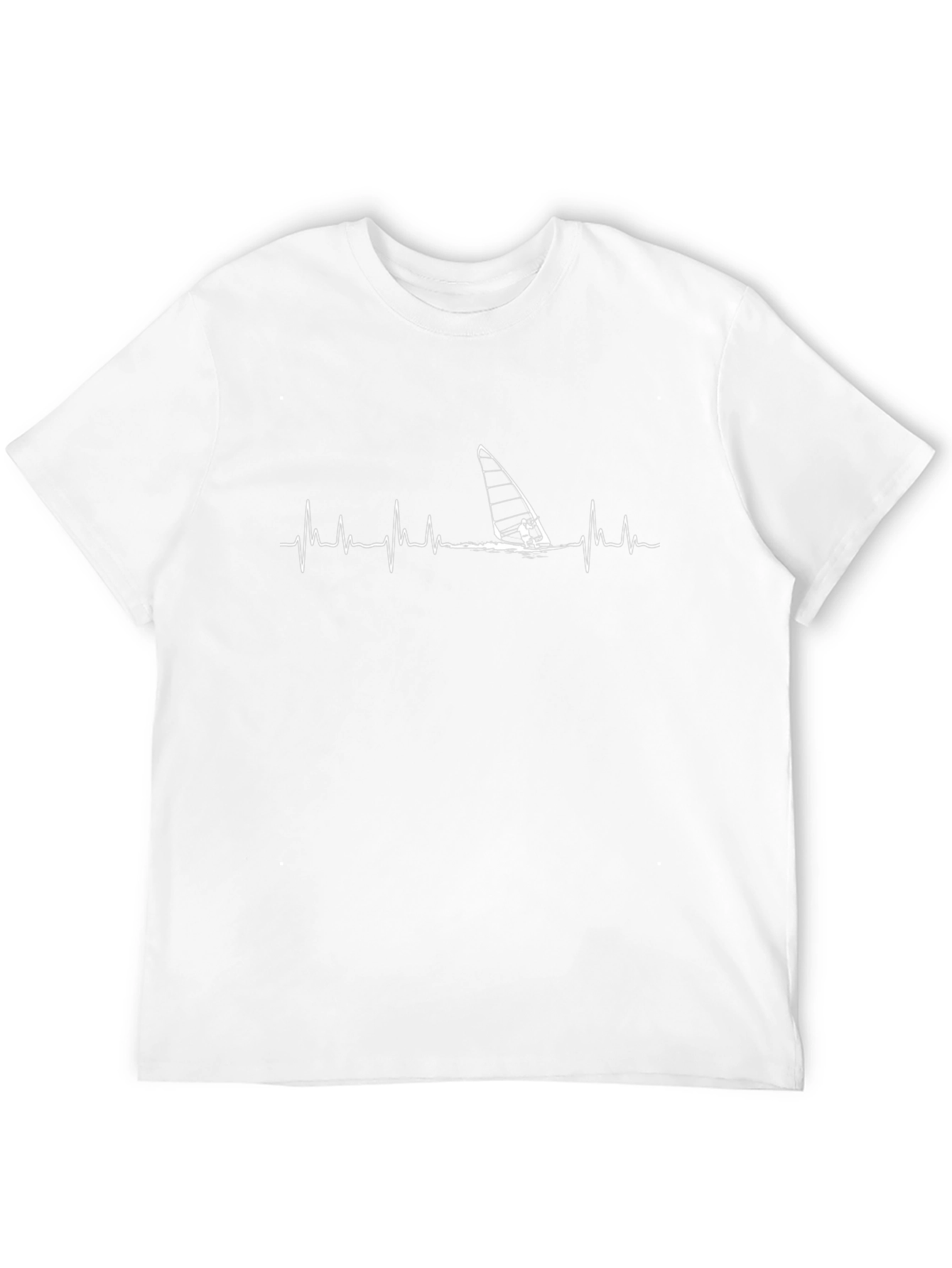 Windsurf Heartbeat T-Shirt - Black