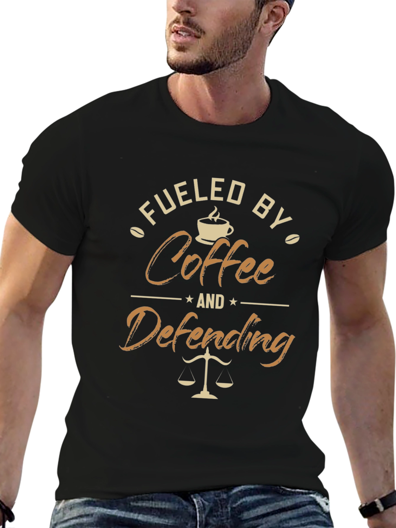 Fueled By Coffee Defending T-Shirt