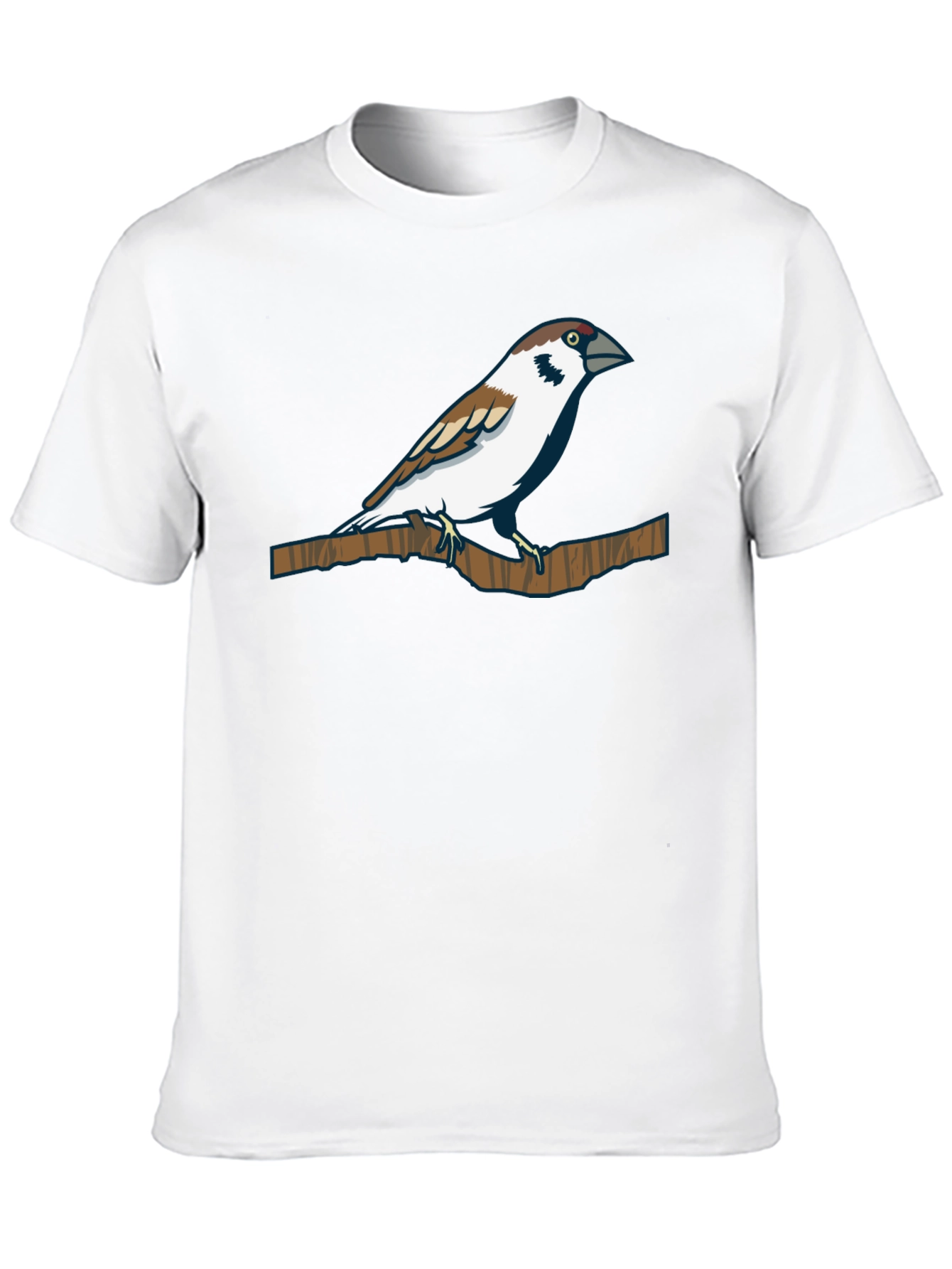 Sparrow Graphic Tee - Nature Inspired Print