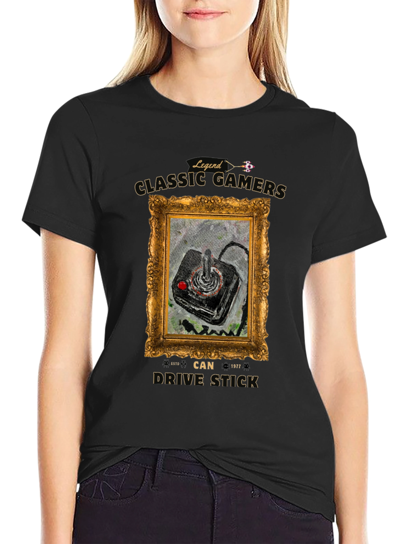 Classic Gamers Drive Stick T-Shirt