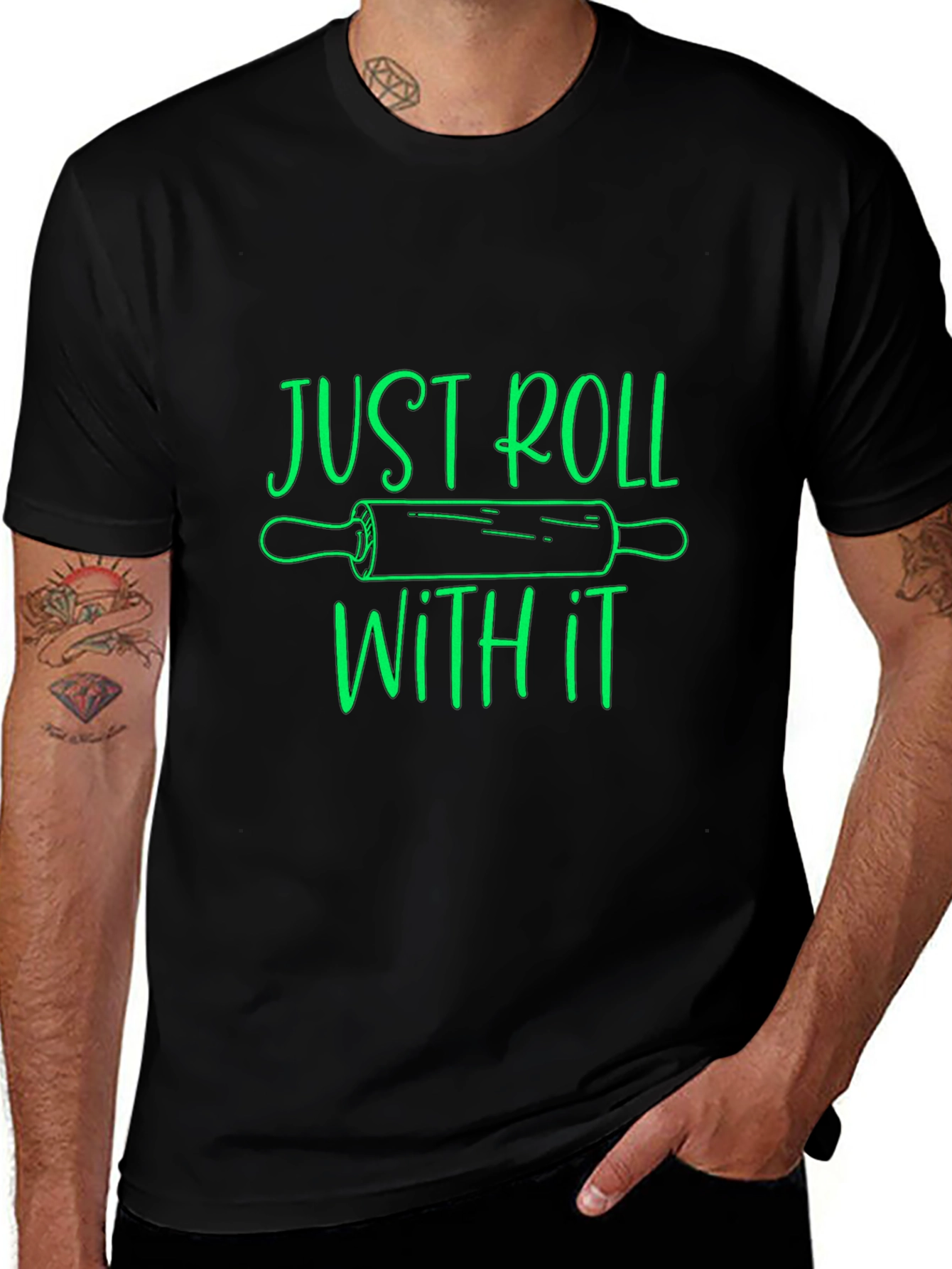 Just Roll With It Graphic T-Shirt
