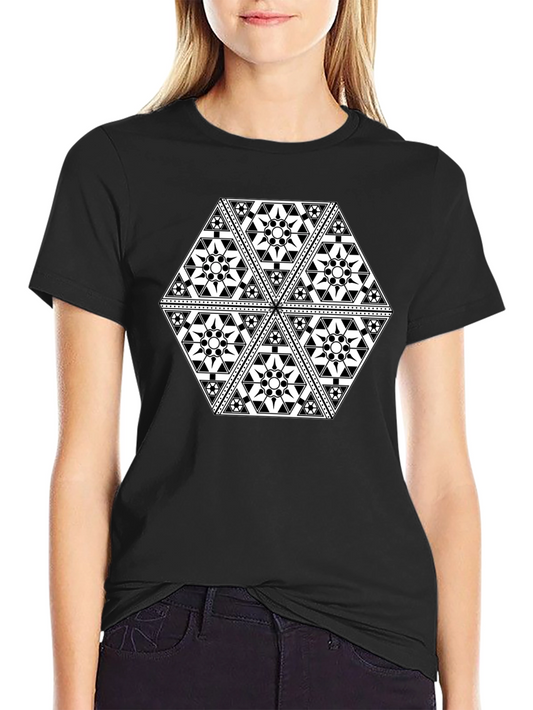 Geometric Black T-Shirt