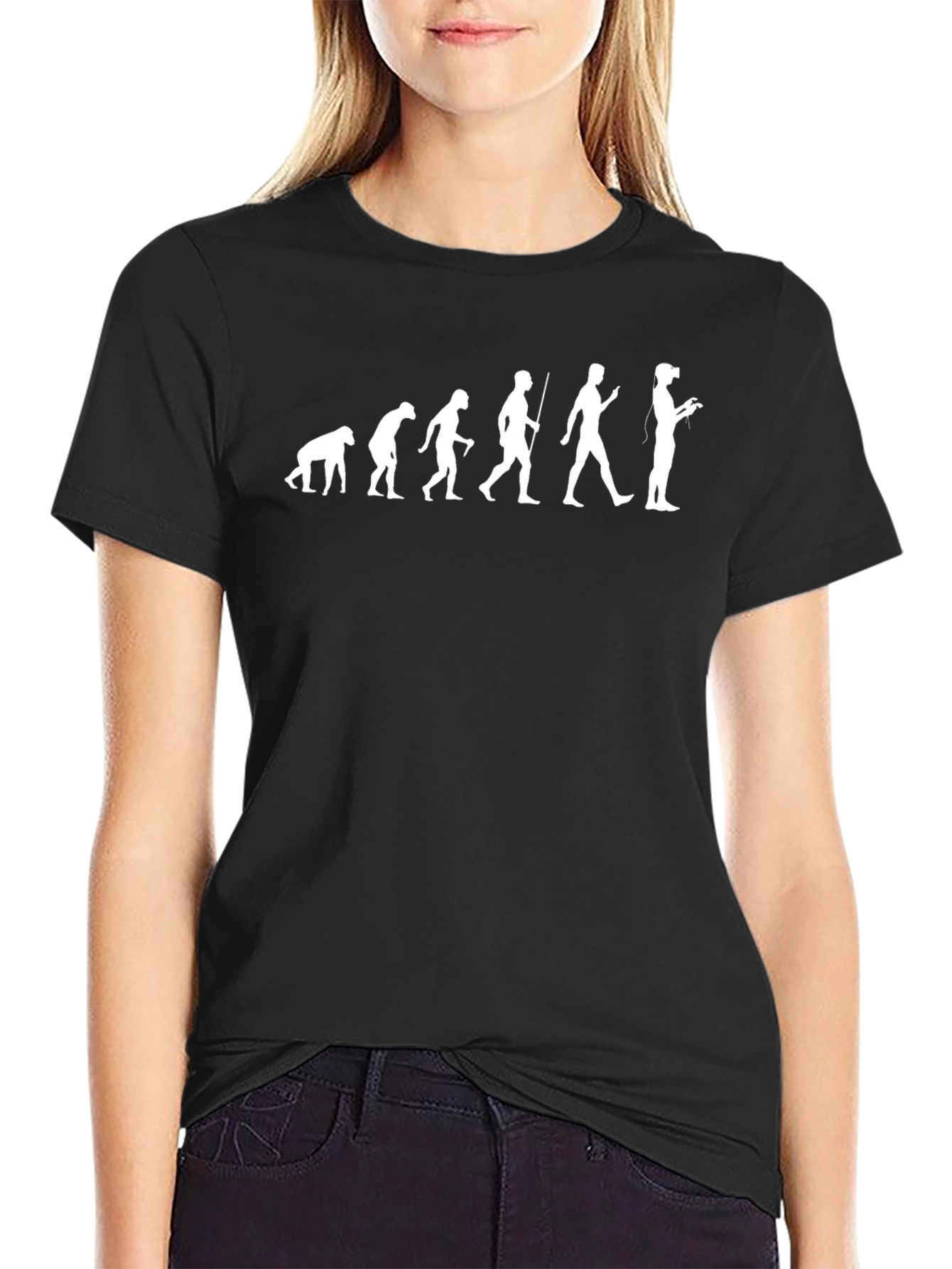 Evolution of VR Black T-Shirt