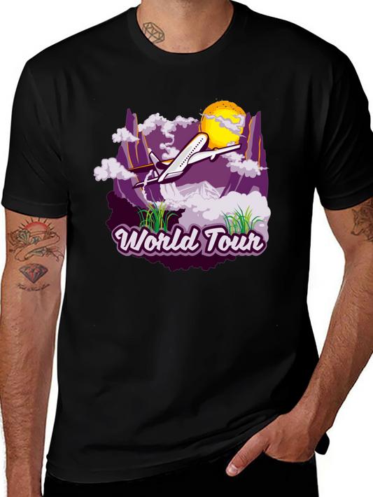 World Tour Graphic T-Shirt - Travel Adventure Tee